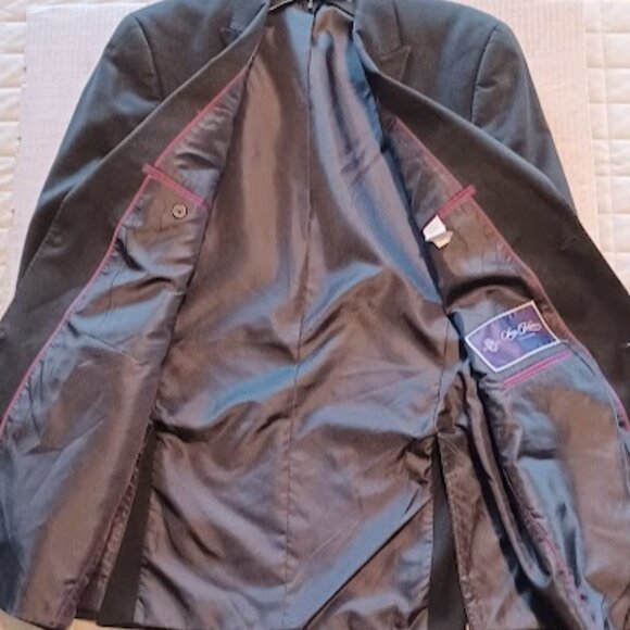 Sean John Fine Tailoring Men Tall 2-Piece black suit Jacket 42XL/Pants 38W X 34L - Picture 6 of 16